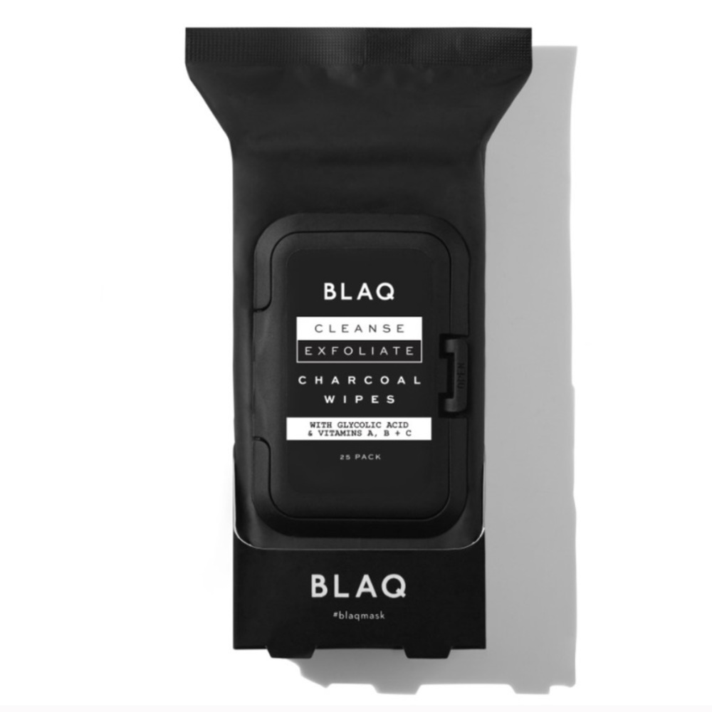 NEW Blaq charcoal exfoliating wipes